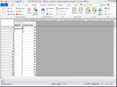 STATISTICA - main-screen
